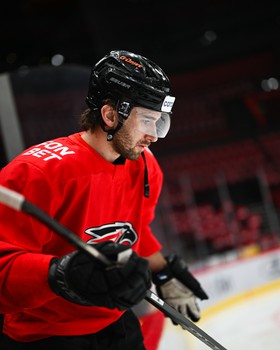 Тренировка «Авангарда» перед первым матчем серии с ЦСКА