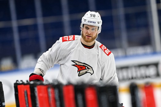 Раскатка «Авангарда» перед третьим матчем серии с «Сибирью» в Новосибирске