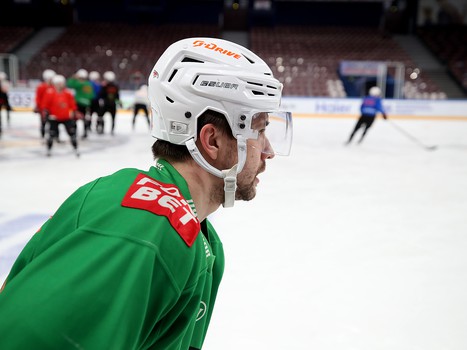 Тренировка «Авангарда» перед шестым матчем серии с «Металлургом»