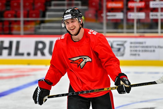 Раскатка «Авангарда» перед матчем с «Металлургом»