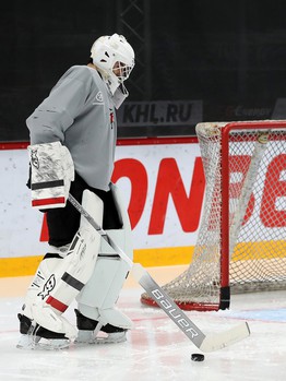 Раскатка «Авангарда» перед матчем с «Барысом»