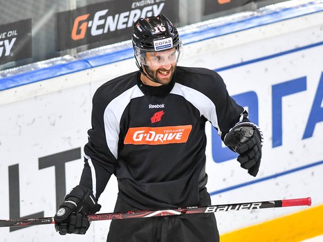 Тренировка "Авангарда" на льду "Арены Омск"