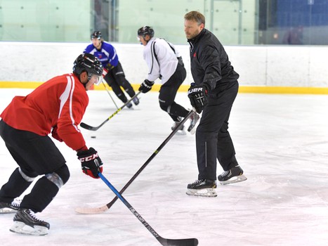 Тренировка перед игрой с "Медвешчаком"