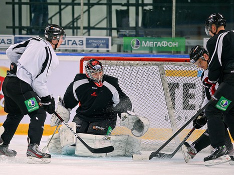 Раскатка "Авангарда" перед матчем со СКА 6 сентября 2013