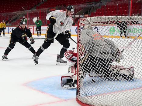 Раскатка «Авангарда» перед матчем с ЦСКА