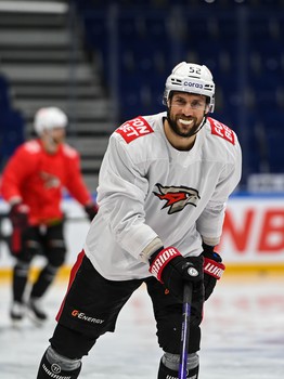 Раскатка «Авангарда» перед матчем в Уфе