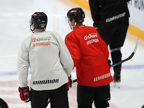 Раскатка «Авангарда» перед матчем с «Трактором»