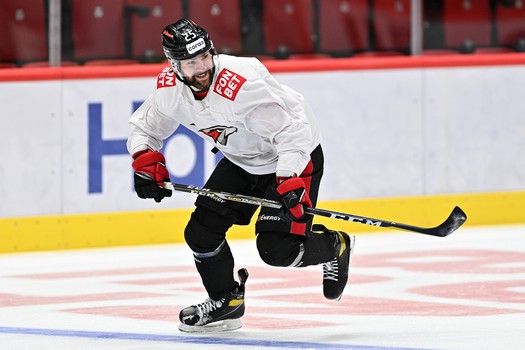 Тренировка «Авангарда» перед матчем с «Трактором»