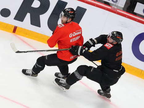 Раскатка «Авангарда» перед матчем с «Магниткой»