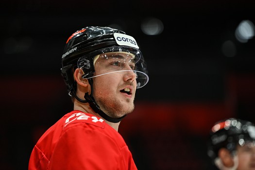 Раскатка «Авангарда» перед первым матчем серии с «Сибирью»