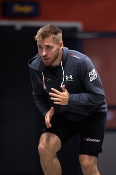 Тренировка «Авангарда» перед матчем в Санкт-Петербурге