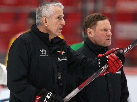 Раскатка «Авангарда» перед матчем с «Металлургом»