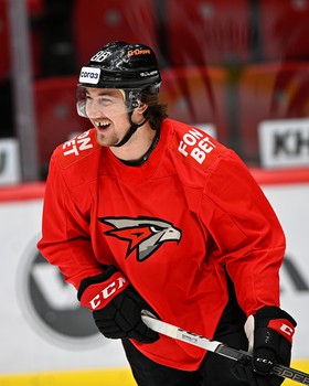 Раскатка «Авангарда» перед матчем с «Нефтехимиком»