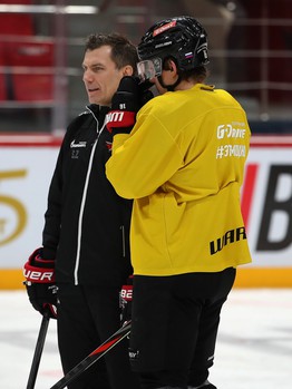 Раскатка «Авангарда» перед матчем с «Салаватом Юлаевым»