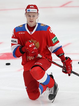 Семёнов и Войнов в матче сборной России против Швеции на Кубке 1 канала