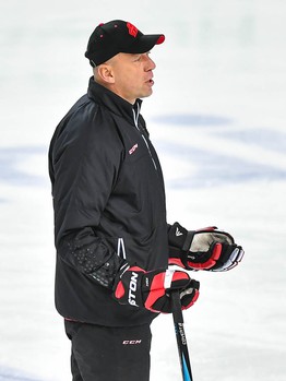 Раскатка "Авангарда" перед матчем с "Барысом"