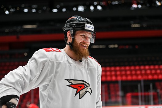 Тренировка «Авангарда» перед матчем с «Автомобилистом»