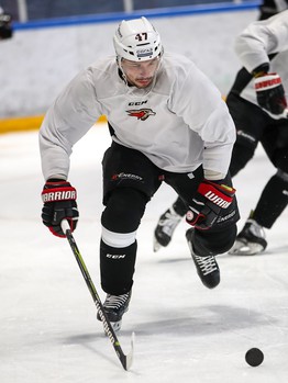 Раскатка «Авангарда» в Астане перед первым матчем серии с «Барысом»