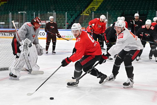 Раскатка «Авангарда» перед вторым матчем финала Востока с «Ак Барсом»