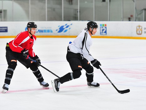 Тренировка "Авангарда" в Омске