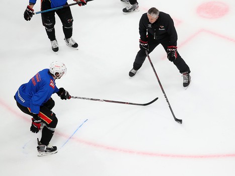 Тренировка «Авангарда» во время паузы в чемпионате