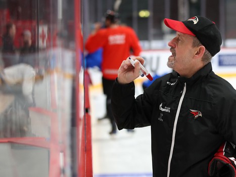 Раскатка «Авангарда» перед матчем с «Барысом»