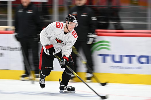 Тренировка «Авангарда» перед матчем с «Автомобилистом»