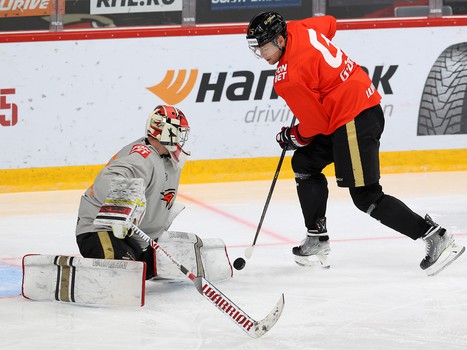 Раскатка «Авангарда» перед матчем с «Сибирью»