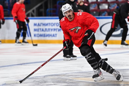 Раскатка «Авангарда» перед третьим матчем серии с «Металлургом» в Магнитогорске