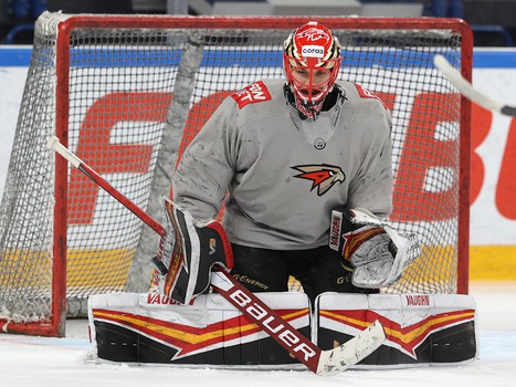 Тренировка «Авангарда» перед пятым матчем серии в Магнитогорске