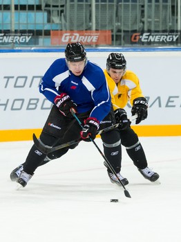 Раскатка "Авангарда" перед матчем с "Ак Барсом"