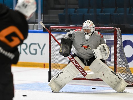 Раскатка «Авангарда» перед матчем в Нур-Султане