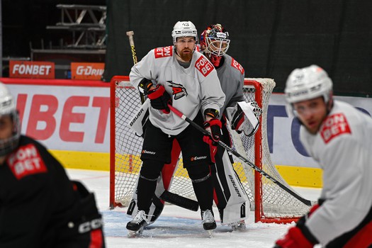 Тренировка «Авангарда» в Омске