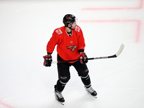 Раскатка «Авангарда» перед матчем с «Металлургом»