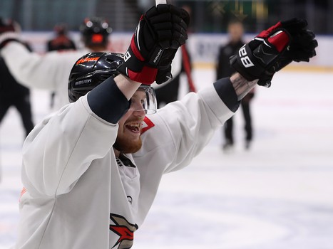 Тренировка «Авангарда» перед стартом турнира в Санкт-Петербурге