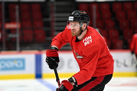 Раскатка «Авангарда» перед матчем с «Салаватом Юлаевым»