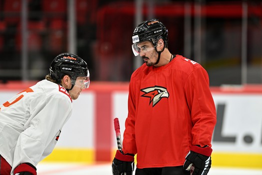 Раскатка «Авангарда» перед первым матчем серии с «Металлургом»