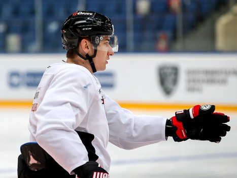 Раскатка «Авангарда» перед матчем с «Сибирью»