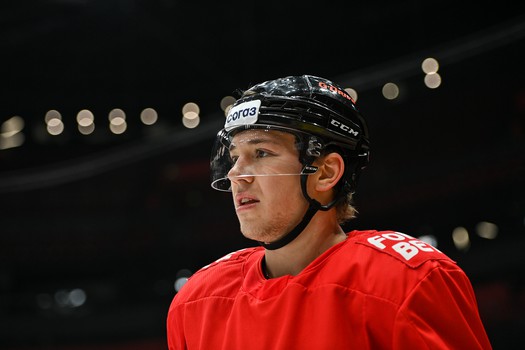 Раскатка «Авангарда» перед матчем с минским «Динамо»