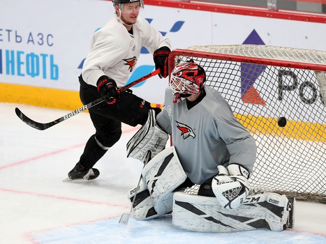 Раскатка «Авангарда» перед матчем с «Куньлунь РС»
