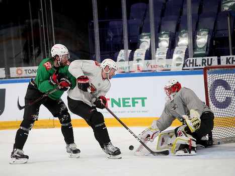 Раскатка «Авангарда» перед выездным матчем с «Ак Барсом»