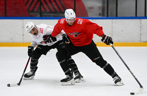 Тренировка «Авангарда» в Хоккейной Академии