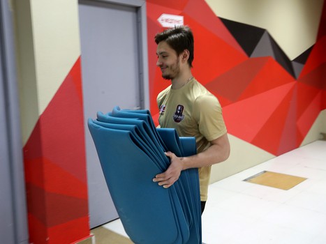 Открытая тренировка «Авангарда» перед домашними матчами финала Кубка Гагарина