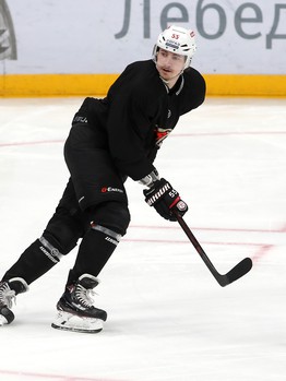 Раскатка «Авангарда» перед выездным матчем с московским «Динамо»