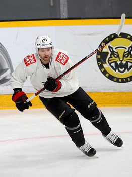 Раскатка «Авангарда» перед матчем в Череповце