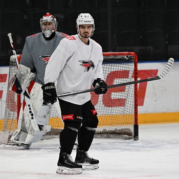 Раскатка «Авангарда» перед выездным матчем с московским «Динамо»