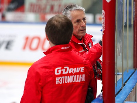 Раскатка «Авангарда» перед матчем с «Витязем»