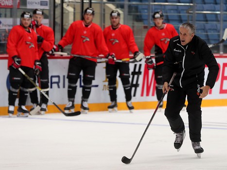 Раскатка «Авангарда» перед матчем против СКА