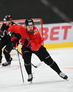 Тренировка «Авангарда» перед матчем с «Металлургом»