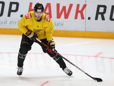 Тренировка «Авангарда» перед матчем с минским «Динамо»